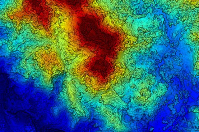 LiDAR Survey Digital Terrain Model (DTM) Map